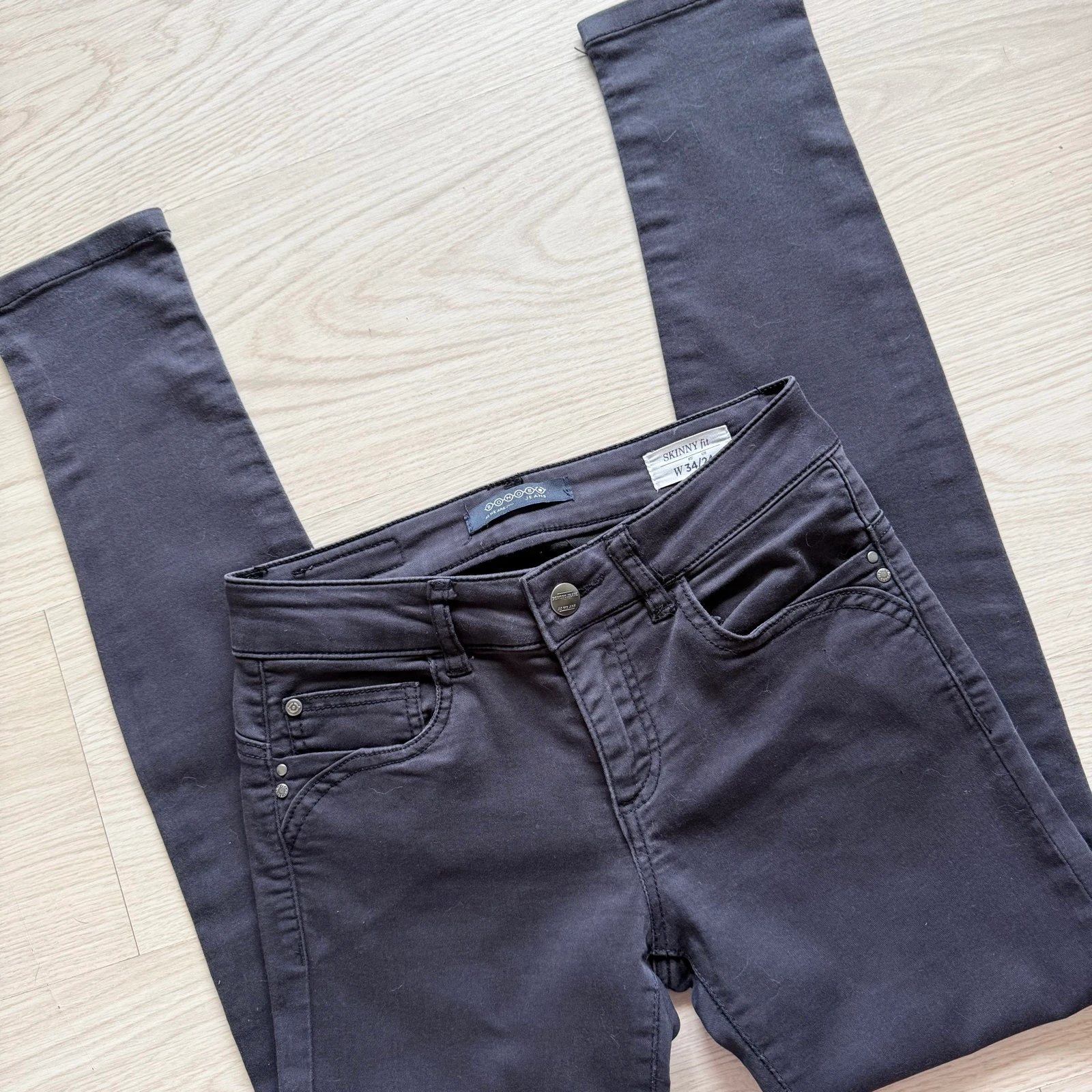 Black slim skinny pants Bonobo size 34 XS – photo 4